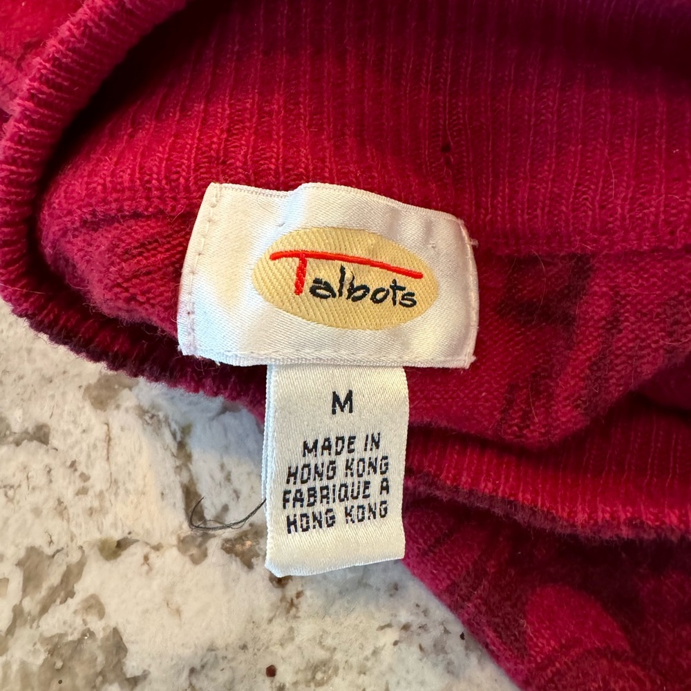 Talbot’s Magenta Wool Blend Sweater - Picture 5 of 6